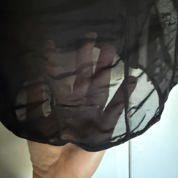 Gilligan & O'Malley Black Sheer Bustier Bra Size 36C - Picture 11 of 13